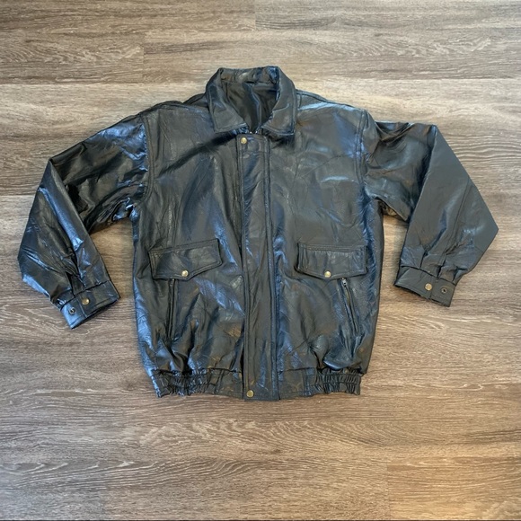 Vintage US Navy Leather Jacket XXL - Picture 2 of 6